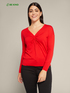 Pull avec cordon de serrage devant en laine durable image number 0