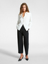 Pantalon large avec revers image number 0