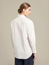 Long stretch cotton shirt image number 1