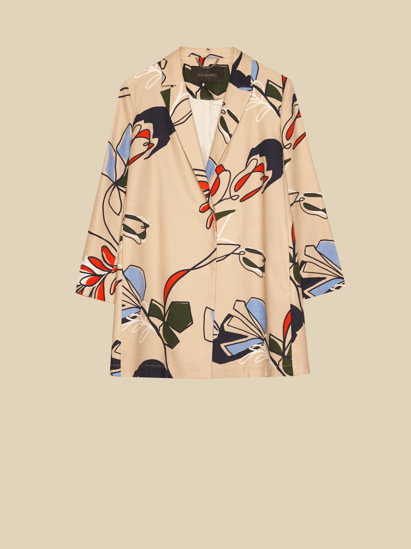 Printed pea coat image number 4