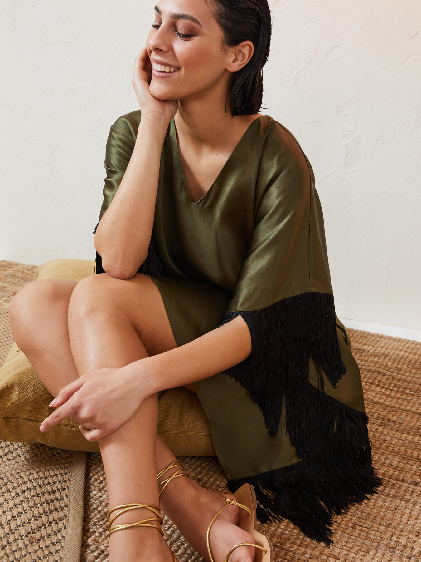 Poncho tinta unita Lisa Von Tang x Elena Miro image number 0