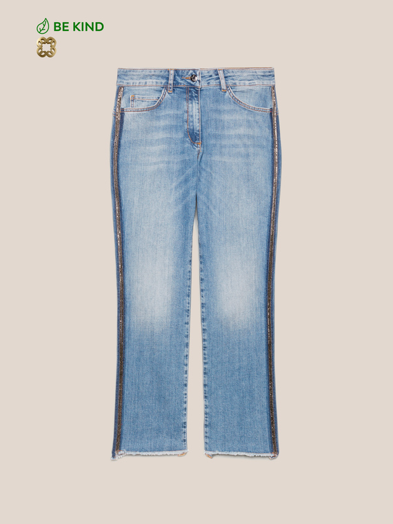 Jeans regular in cotone sostenibile