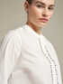 Stretch cotton embroidered shirt image number 2
