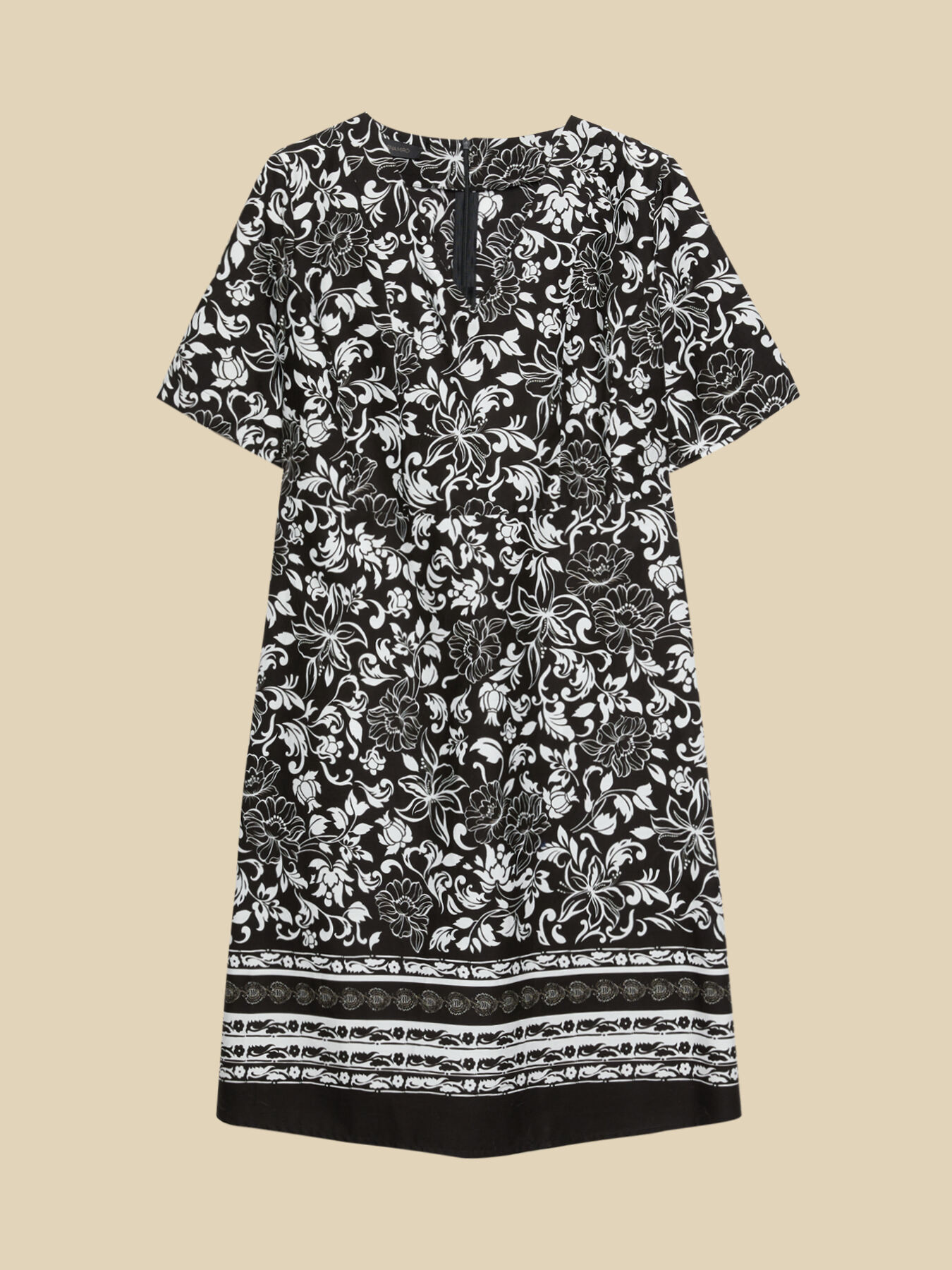 Vestido de algod&oacute;n estampado image number 4