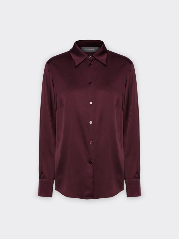 Camicia in raso di viscosa stretch