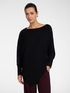 Kimono sweater with asymmetric hem image number 0