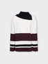 Gestreifter Strickpullover mit asymmetrischem Rollkragen image number 5