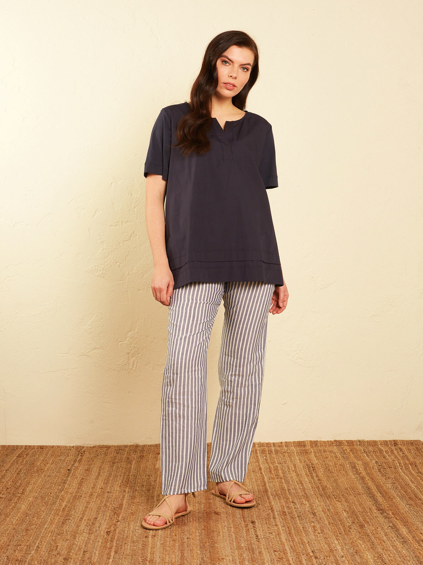 PANTAJOGGER IN LINO E LYOCELL image number 5