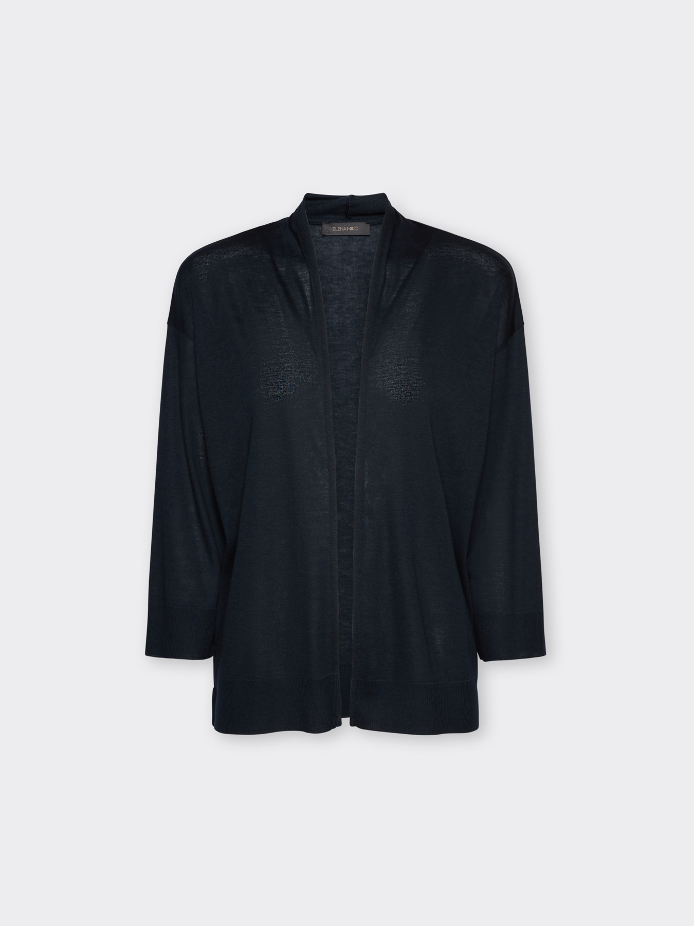 Relaxed-Fit-T-Shirt mit offener Vorderseite image number 4