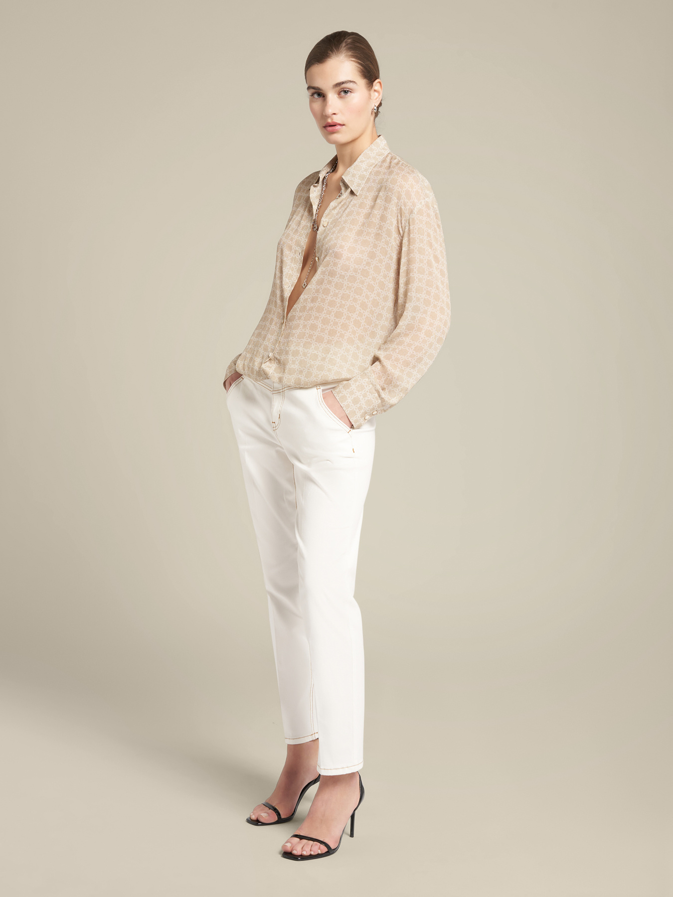 Camisa com estampa Monogram image number 3