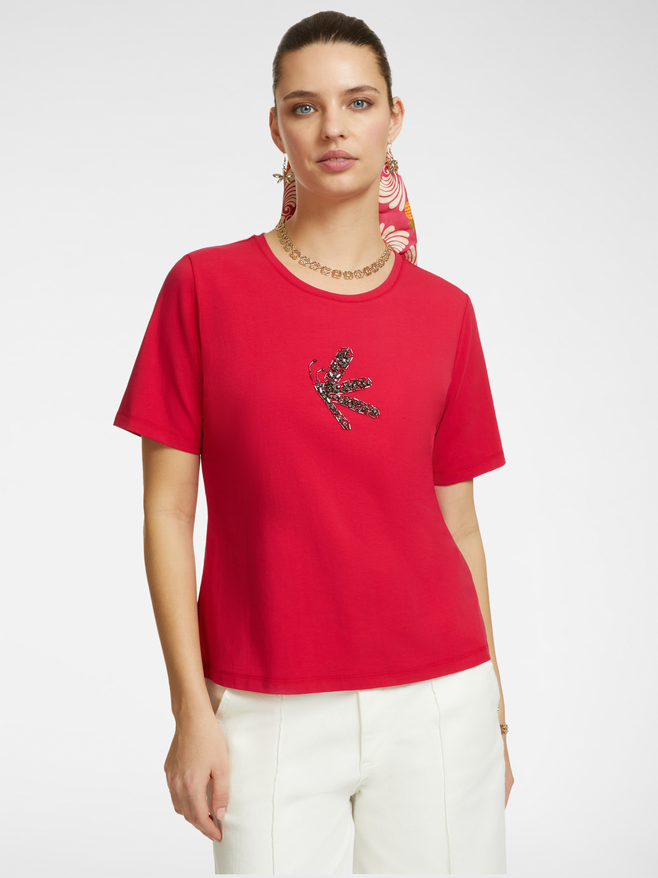 T-shirt con ricamo image number 0