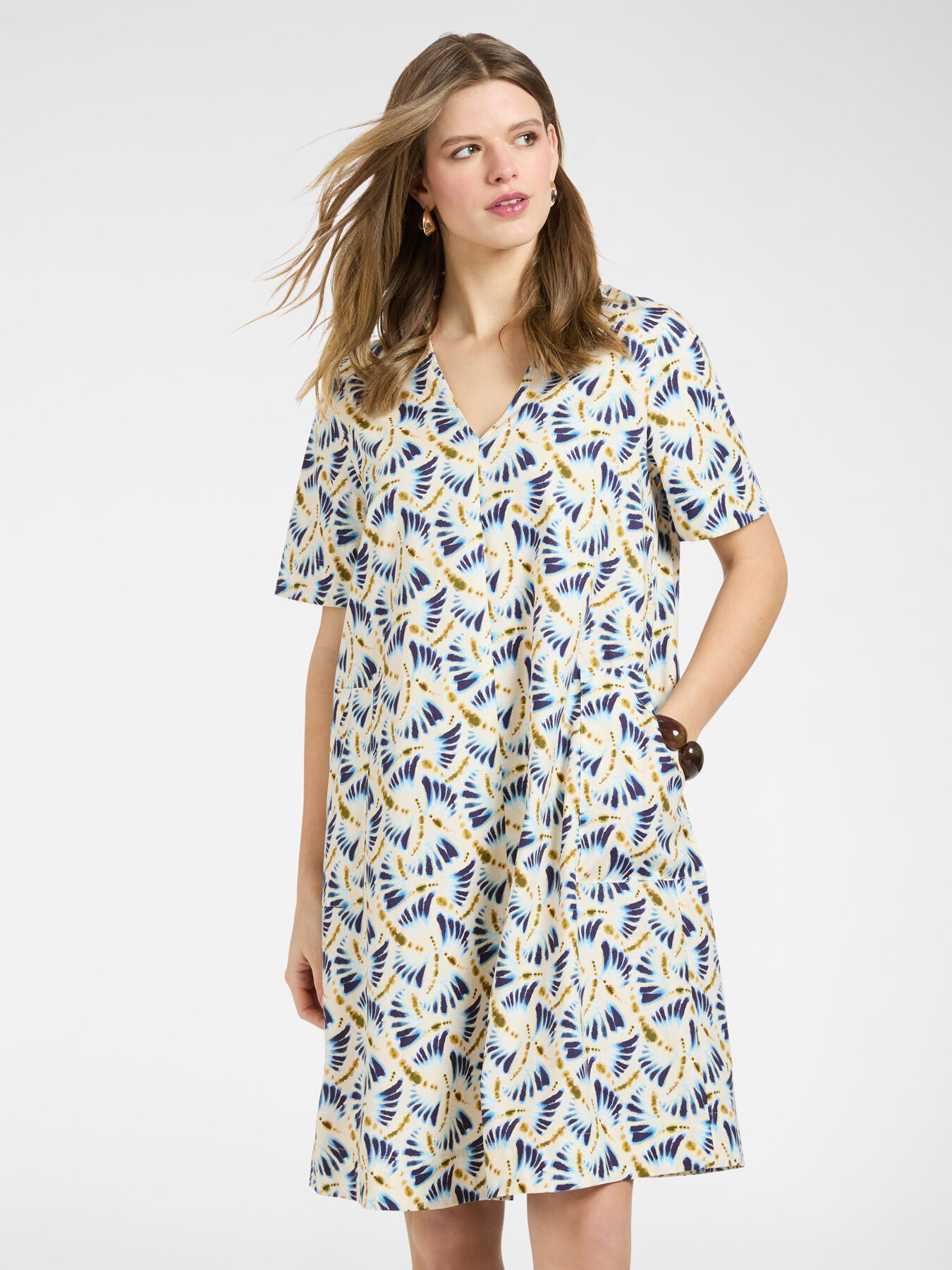 Bedrucktes Popeline-Kleid image number 2