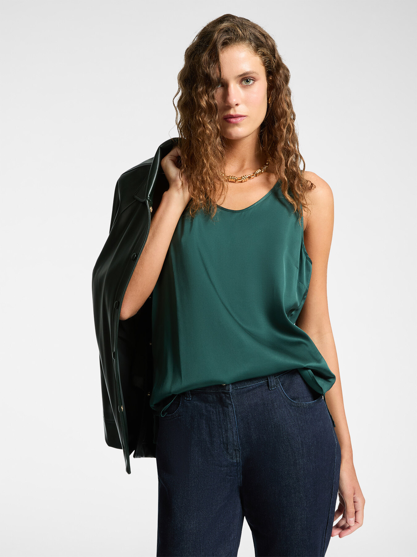 Top aus Satin image number 0