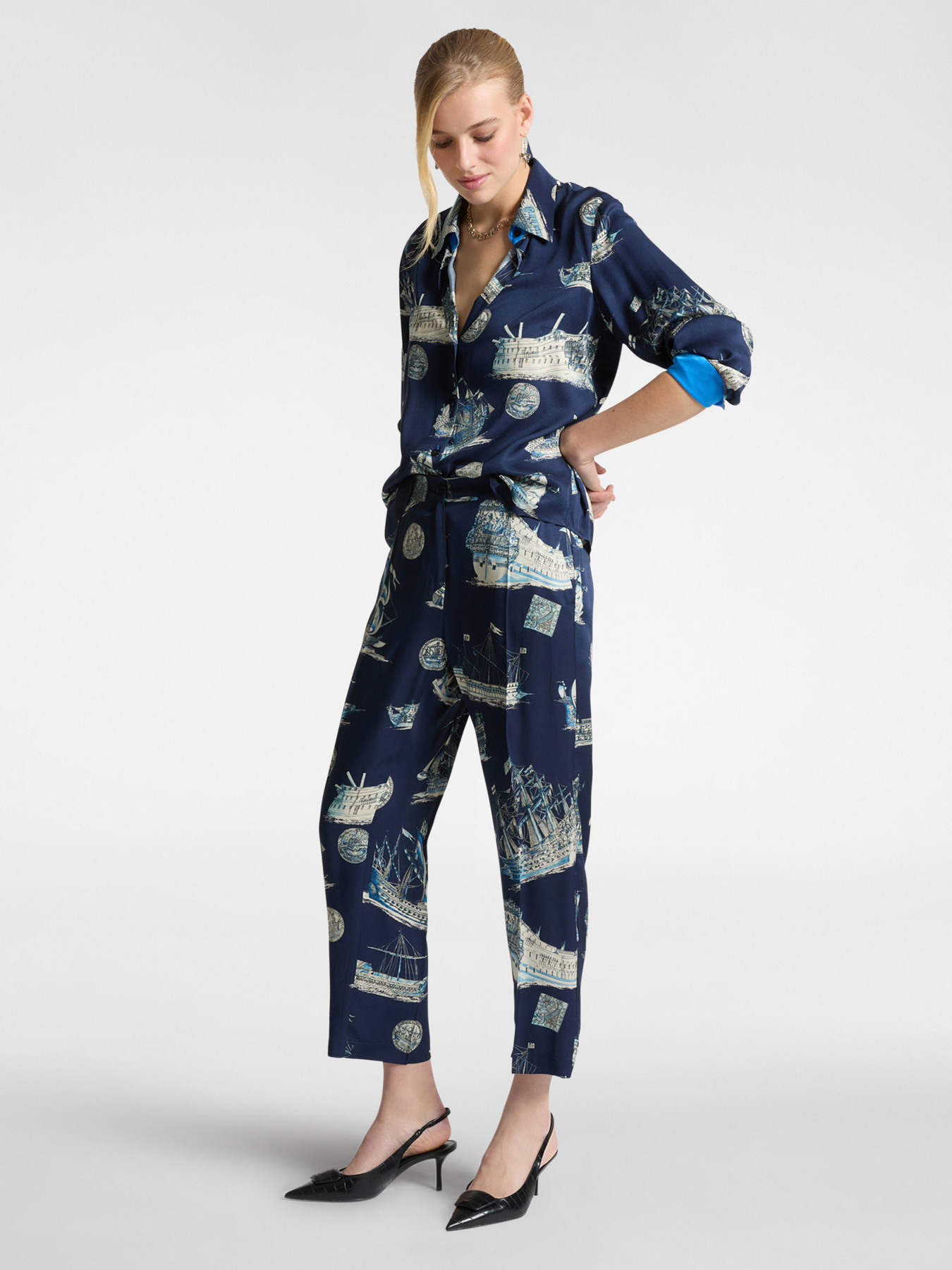 Camisa com estampa de navios image number 3