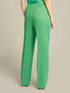 Long straight-leg trousers made of pure linen image number 1