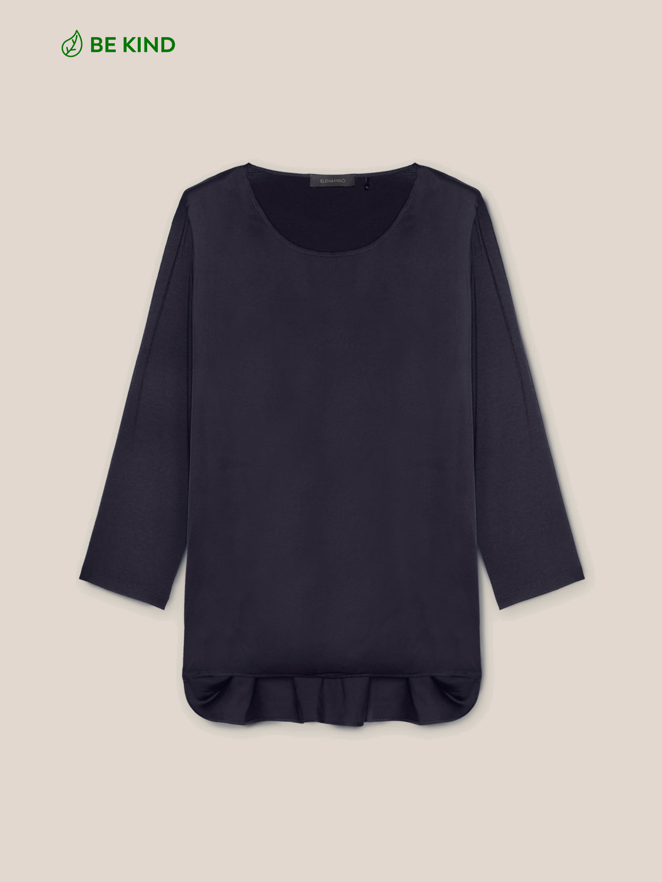 T-shirt in due tessuti in viscosa ECOVERO&trade; image number 0