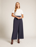 Wide-leg cropped trousers image number 2
