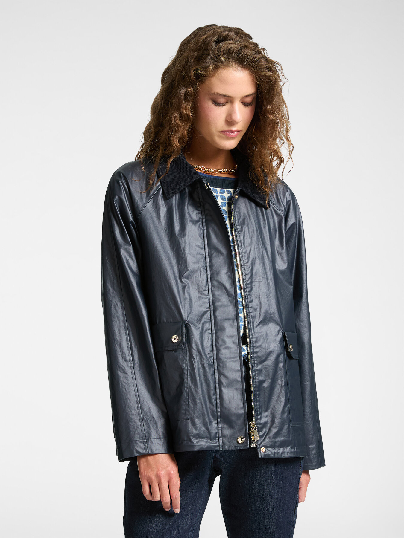 Cotton parka layering image number 3