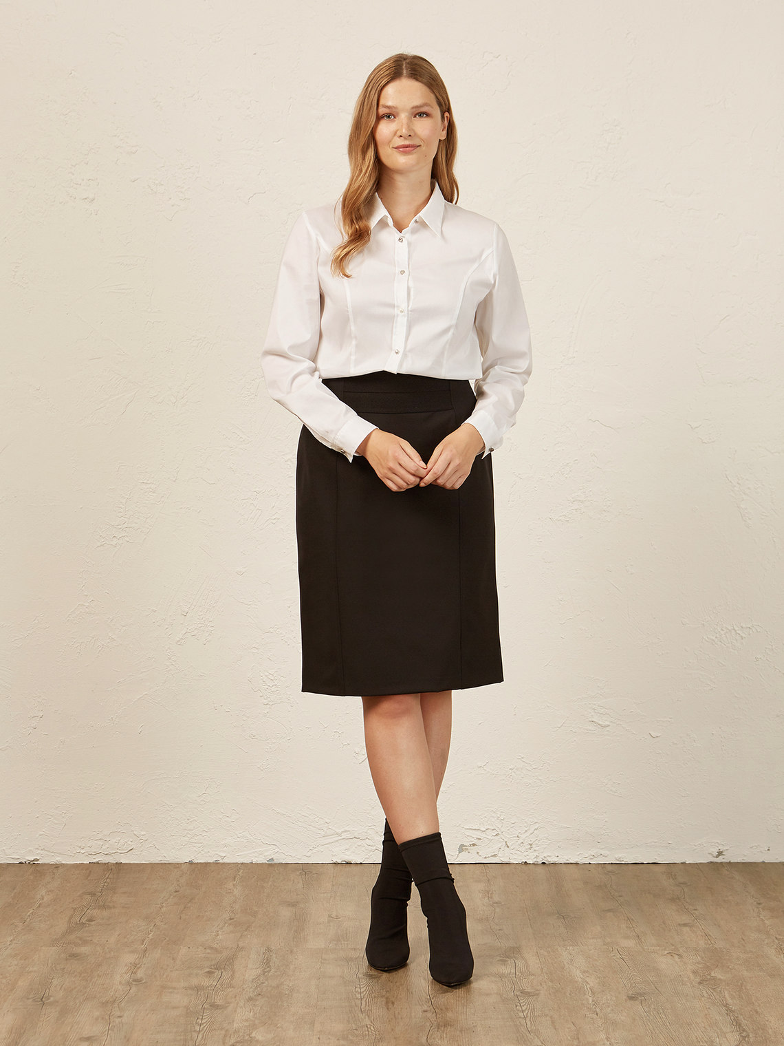 Elenamiro: Saia tubo com el&aacute;stico na frente_1