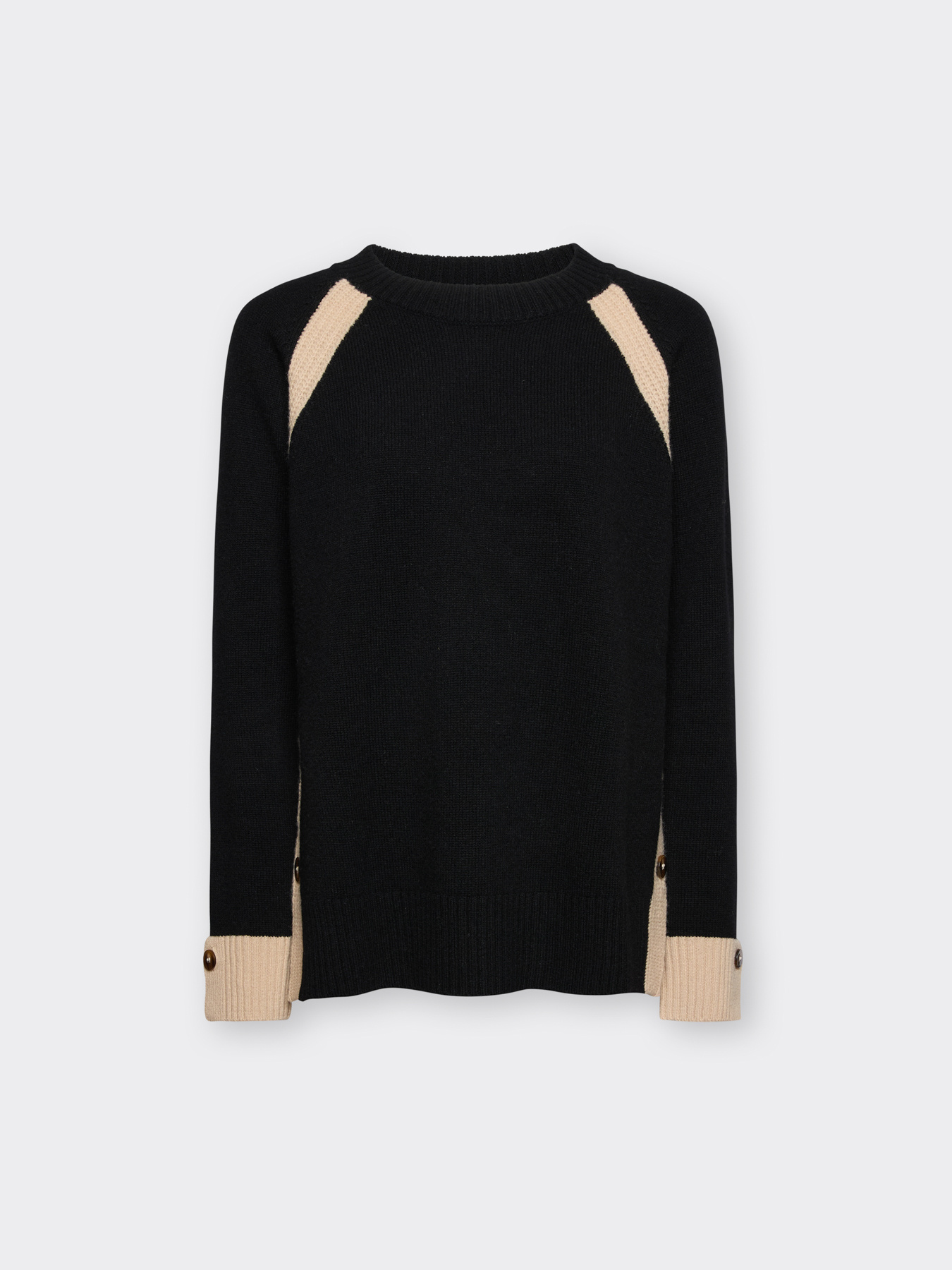 Maglia in pura lana con bordi a contrasto image number 4