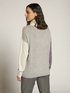 Suéter de mistura de cashmere color block image number 1