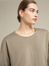Sweatshirt with front pleat image number 2