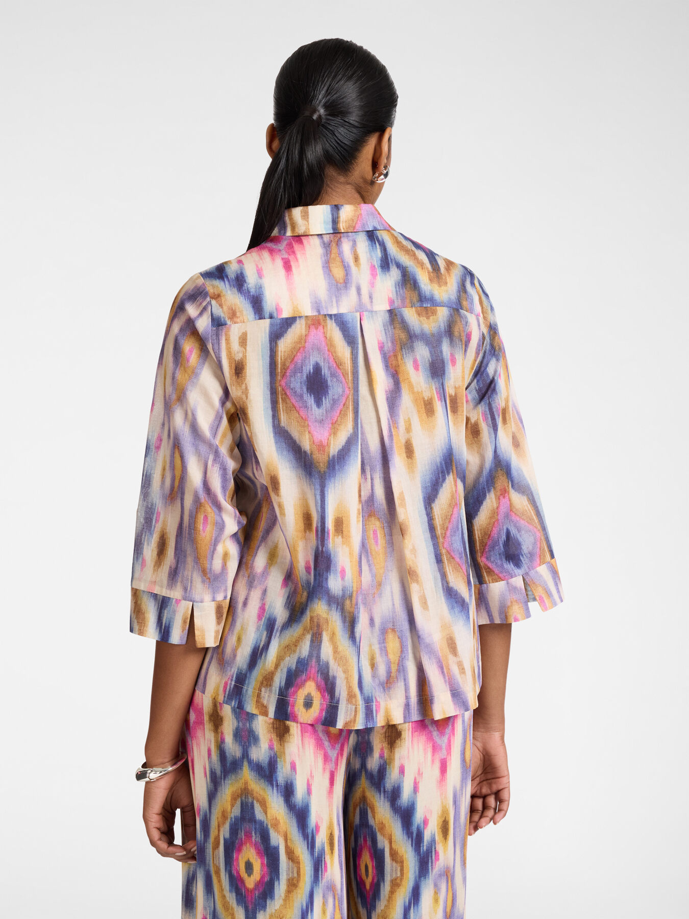 Printed cotton muslin shirt image number 1