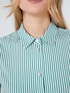 Striped poplin shirt image number 3