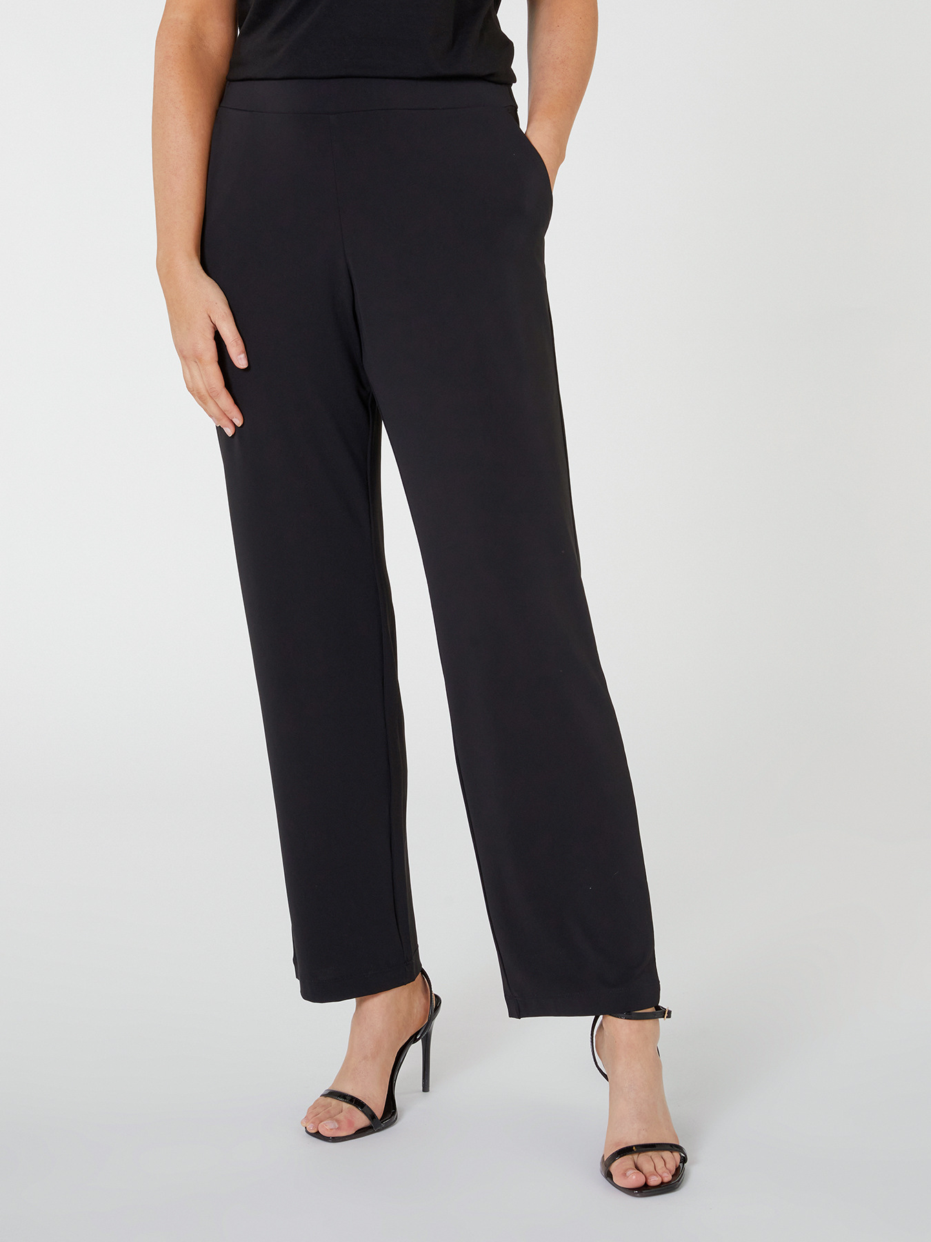 Pantaloni dritti in jersey image number 2