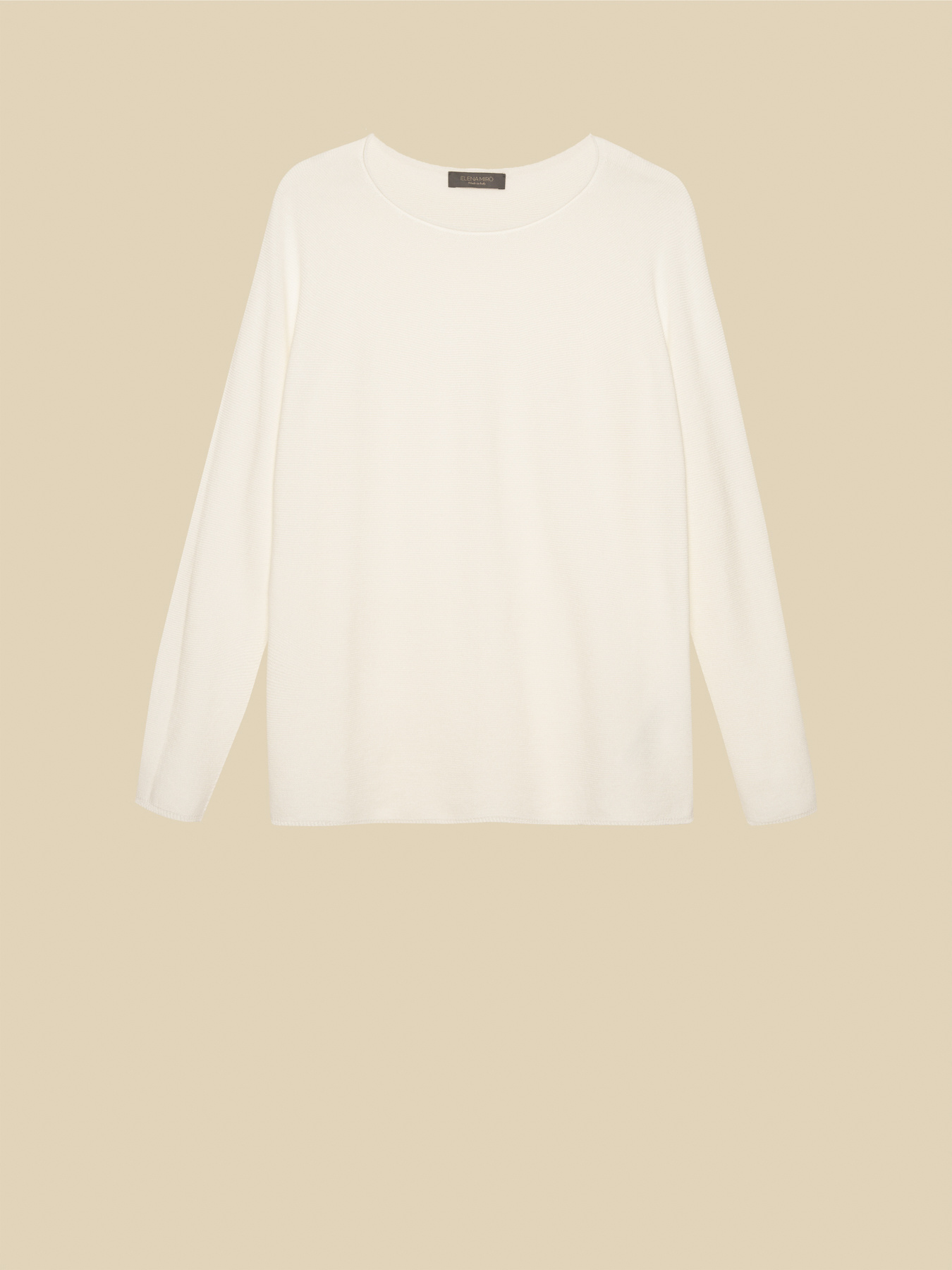 SEAMLESS-PULLOVER AUS REINER BAUMWOLLE image number 4