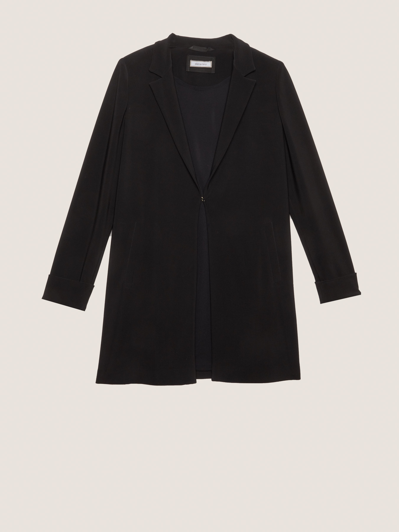 LANGE JACKE AUS WARM TOUCH SCUBA-STOFF image number 4