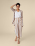 Linen and lyocell striped trousers image number 0