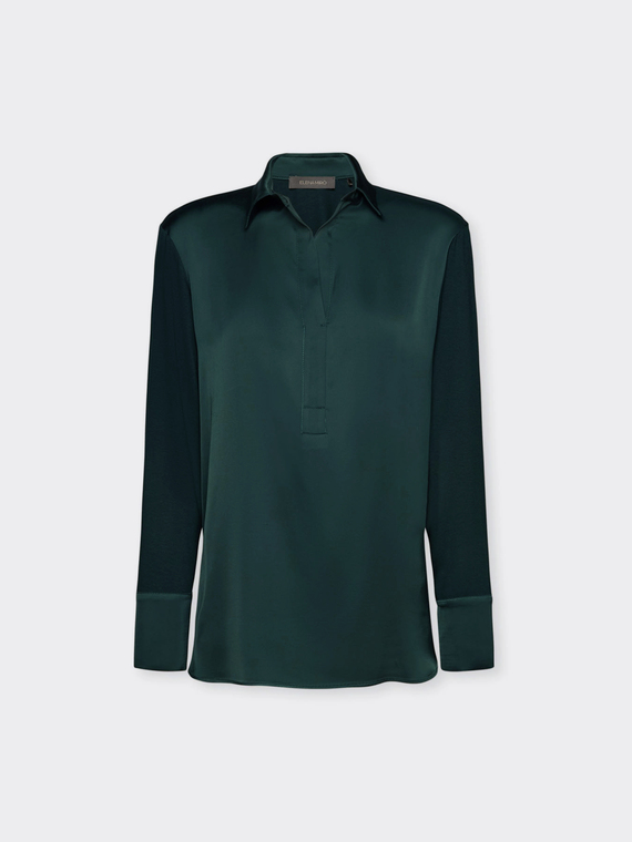 Camiseta polo bi-tecido