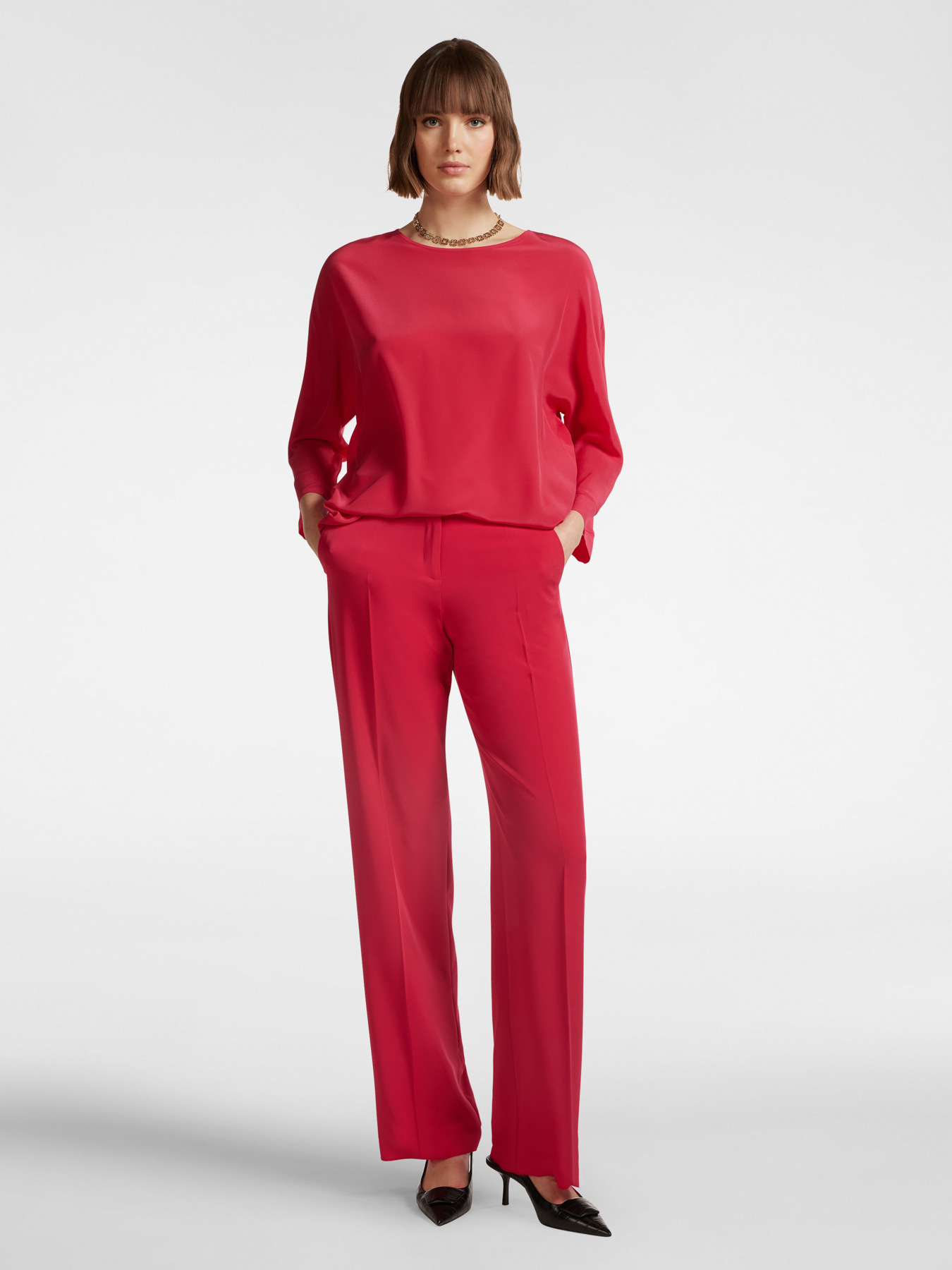 Blusa in seta image number 2