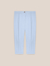 Stretch cotton Capri trousers image number 4