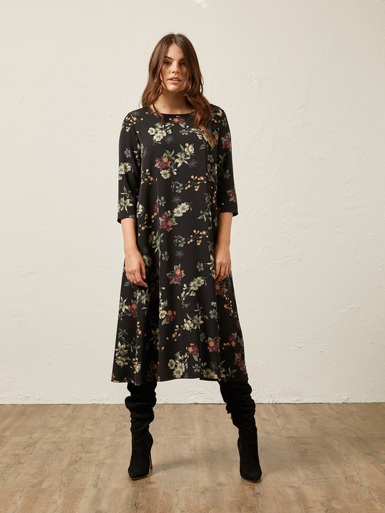 Elenamiro&nbsp;: Robe imprim&eacute;e Noir_1