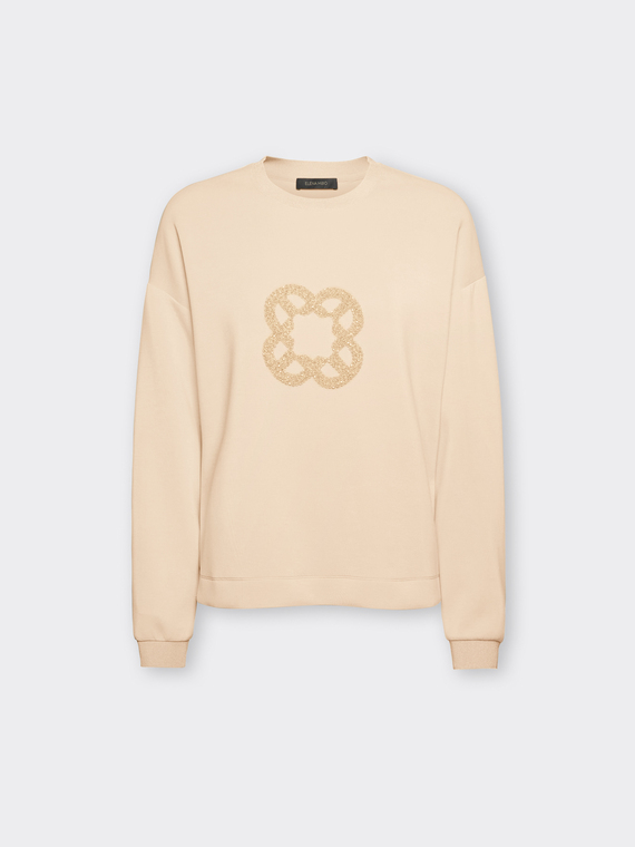 Sweatshirt with Monogram embroidery