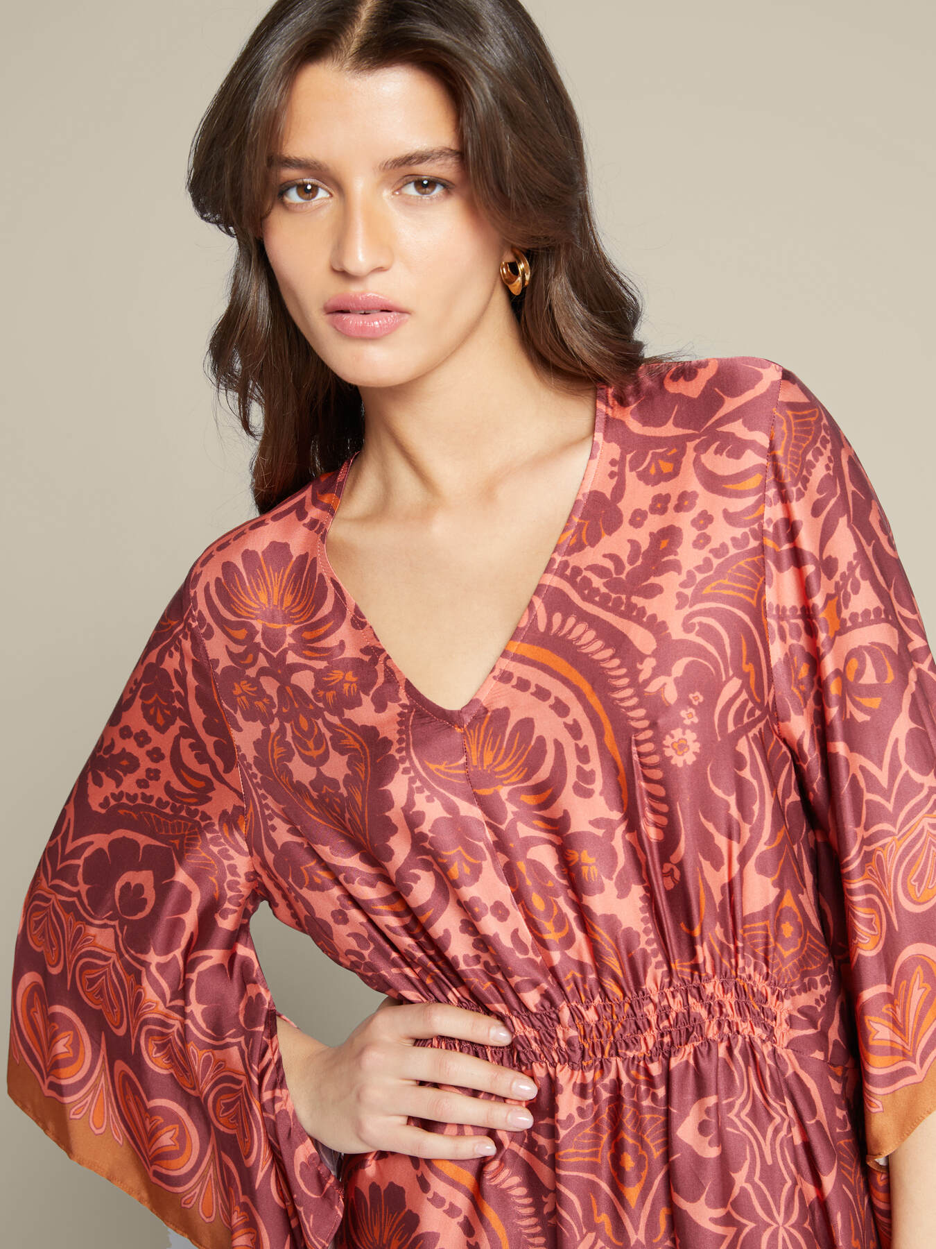 Vestido pareo estampado image number 3