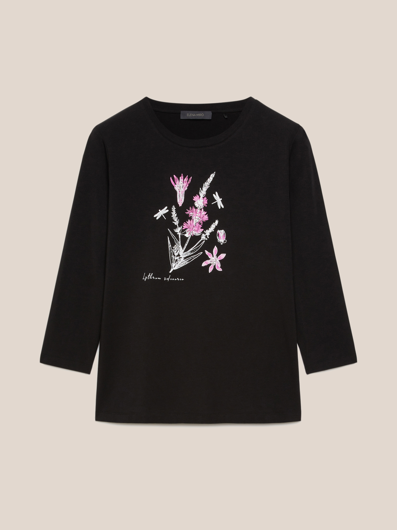 T-shirt com estampa floral image number 4