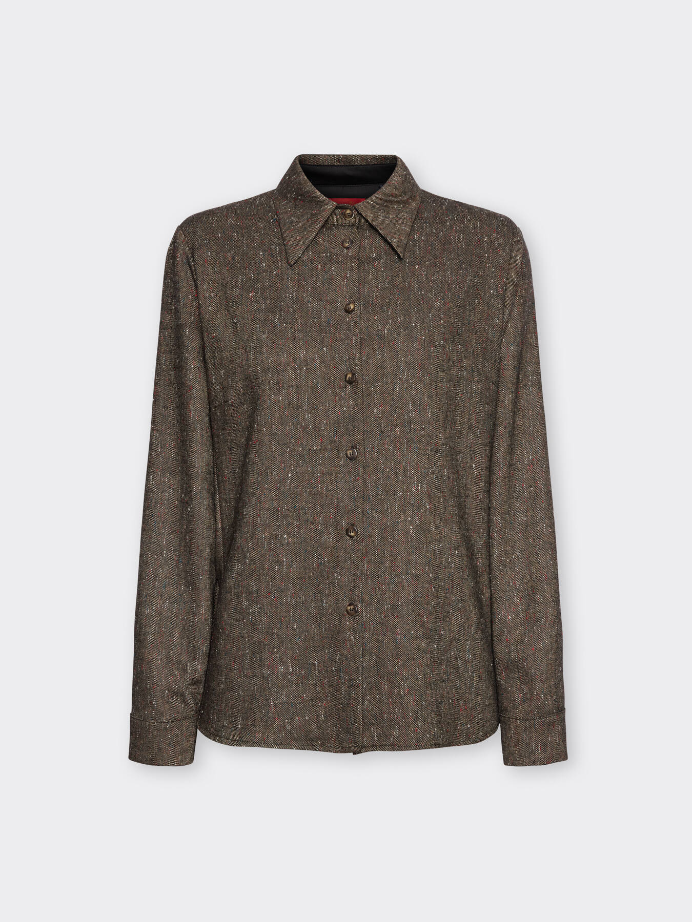 Flecked wool-blend shirt image number 4