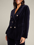 Zweireihige Jacke aus Samt image number 3