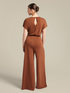 Crepe jersey trousers dress image number 2