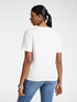T-shirt in cotone stampata con perle image number 1