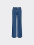 Jeans de 5 bolsos, corte m&eacute;dio e perna larga, "Wanda" image number 4