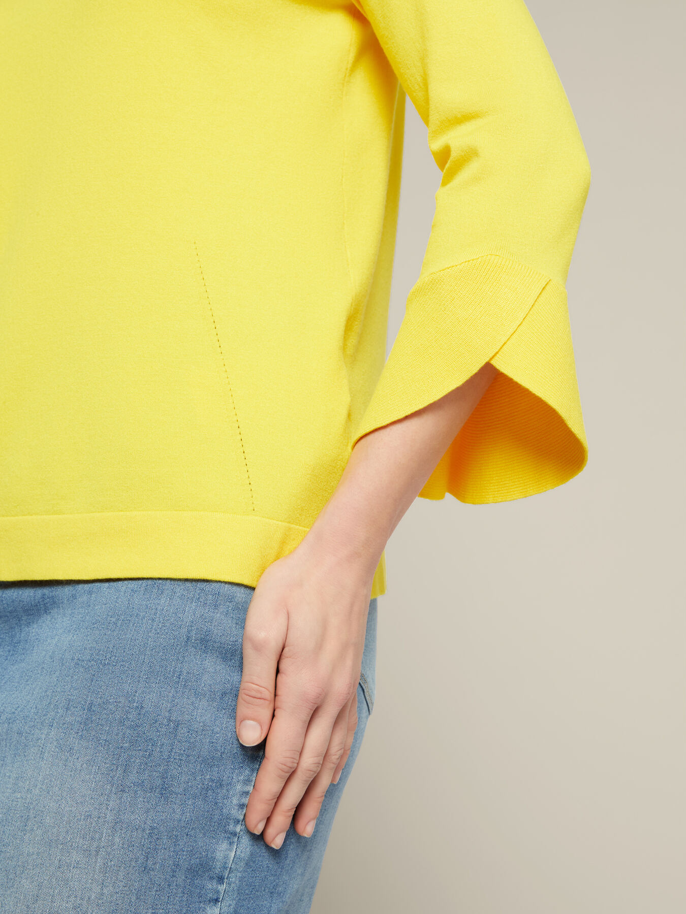 Camisola com folhos em viscose ECOVERO™ image number 2