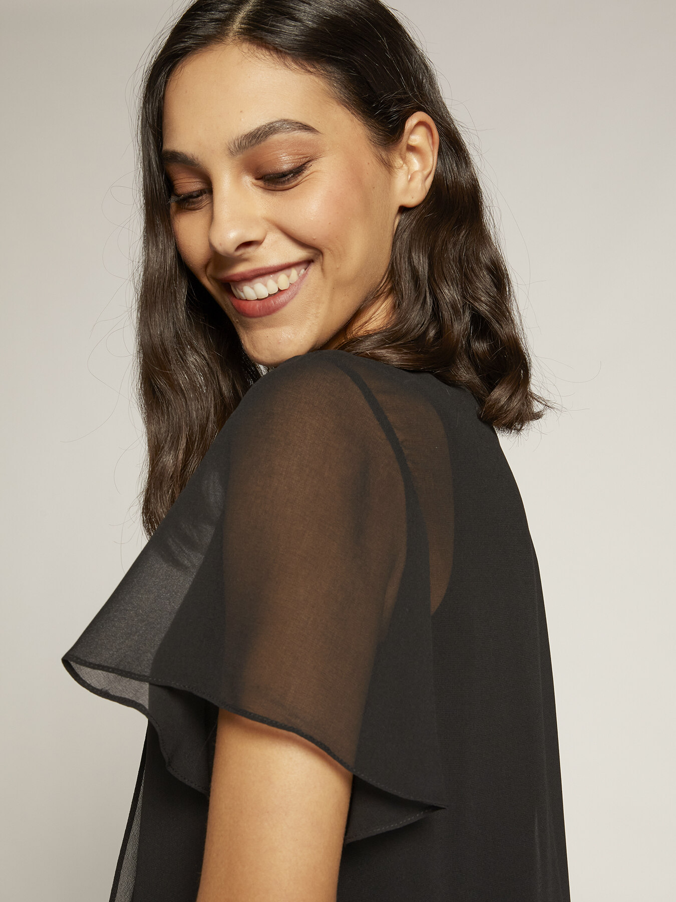 BLUSE AUS GEORGETTE image number 3