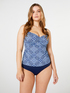 Tankini con estampado de azulejos image number 2