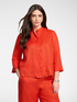 Linen shirt with embroidery image number 0