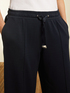 Pantaloni joggers cropped in felpa image number 2