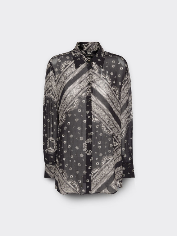 Hemd mit Schal-Print